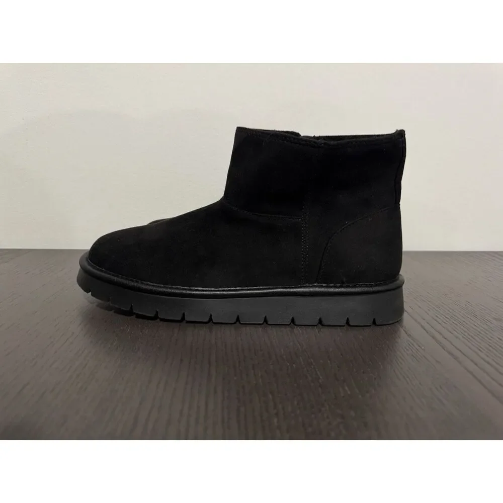 Universal Threads Women's May Boots Size 9 Black Suede Booties New‎ Warm Winter